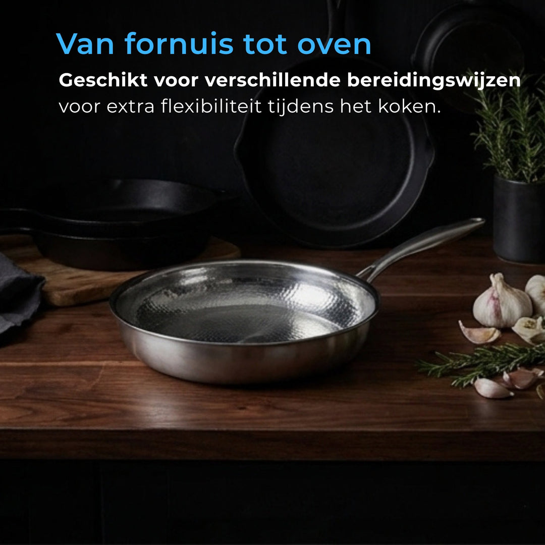 Gehamerde Titanium Pan