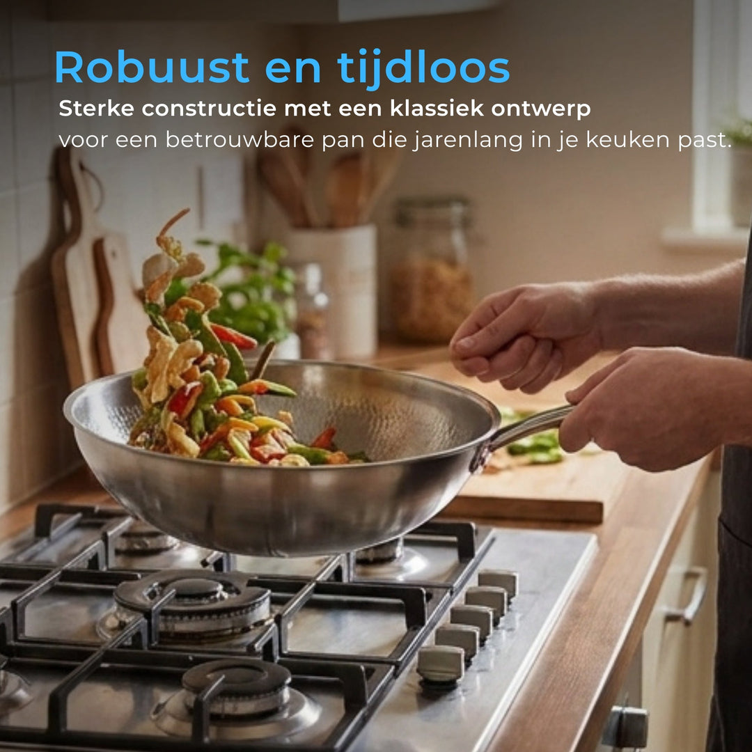 Gehamerde Titanium Wokpan