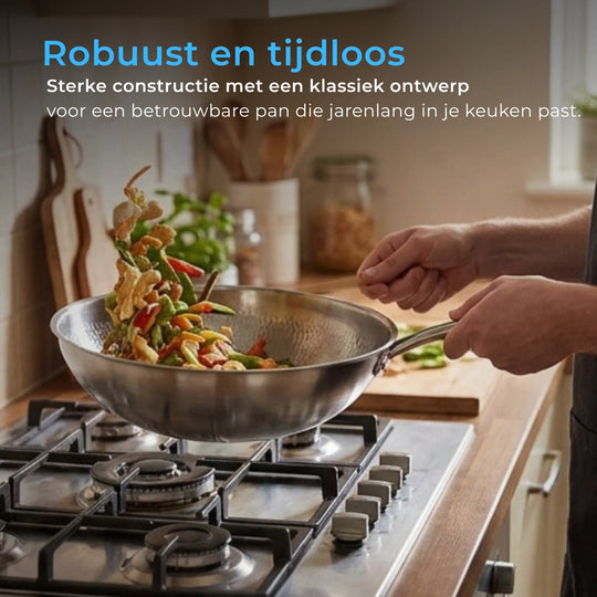 Gehamerde Titanium Wokpan