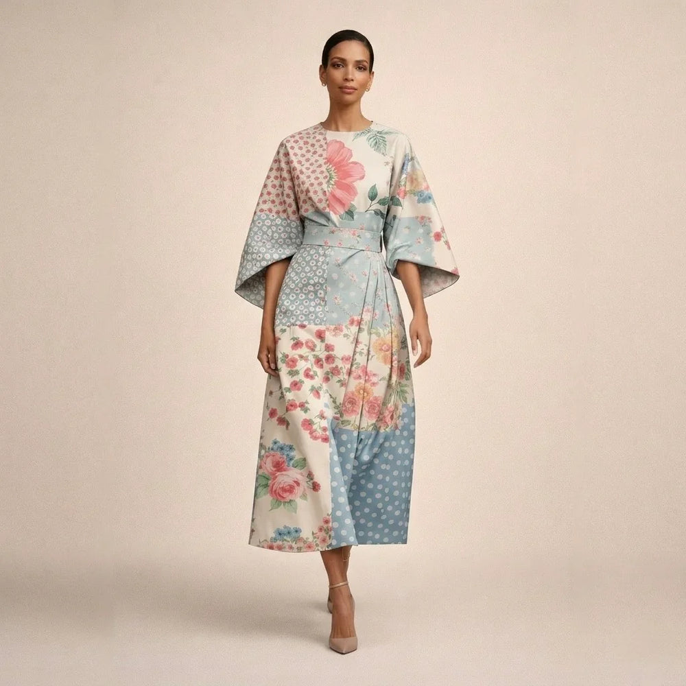 Alma™ | Elegante Midi Jurk