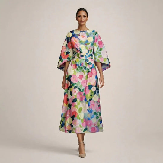 Alma™ | Elegante Midi Jurk