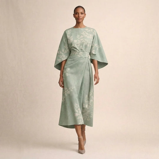 Alma™ | Elegante Midi Jurk