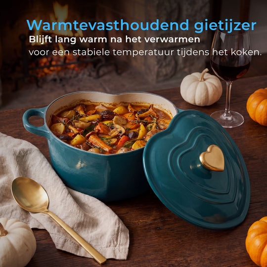 Hartvormige Gietijzeren Braadpan