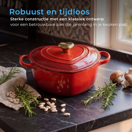 Hartvormige Gietijzeren Braadpan