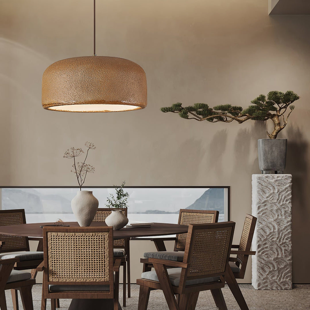 Organische Resin Hanglamp | Moderne Japandi Plafondlamp