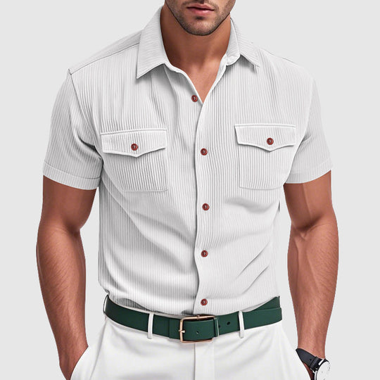 Stijlvol corduroy herenoverhemd