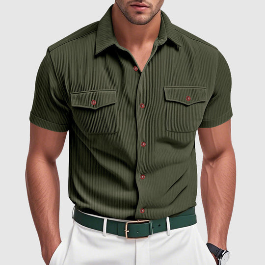 Stijlvol corduroy herenoverhemd