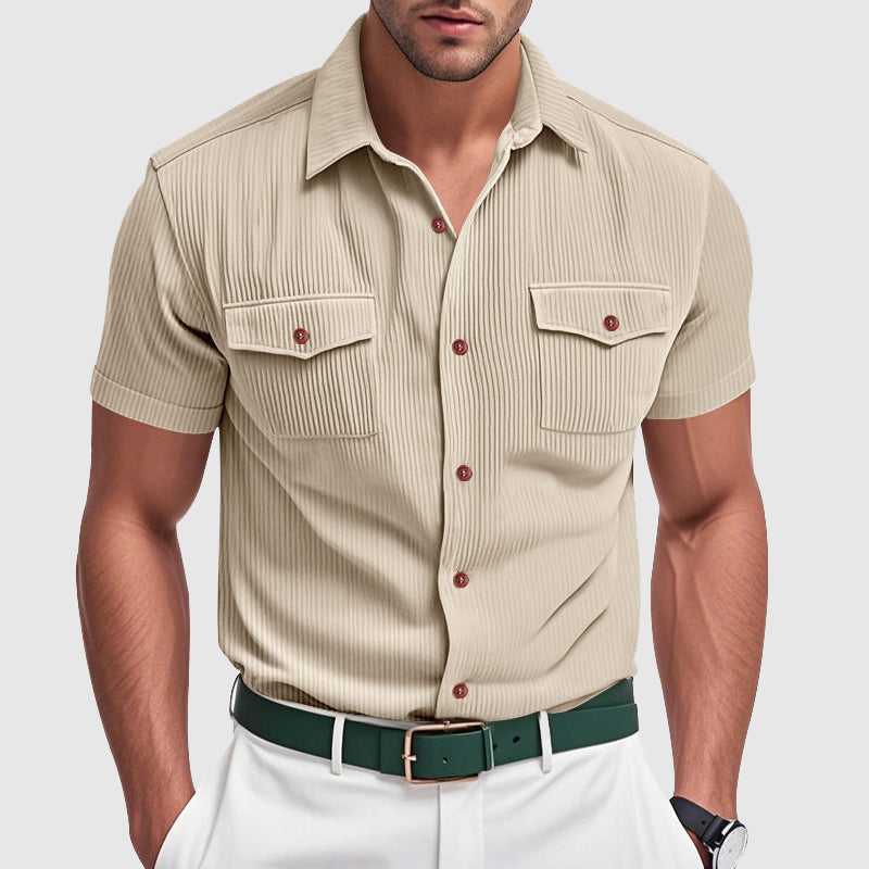 Stijlvol corduroy herenoverhemd