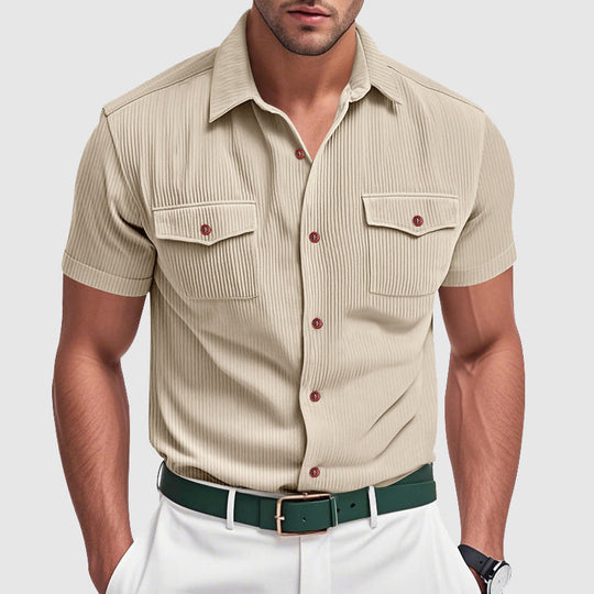 Stijlvol corduroy herenoverhemd