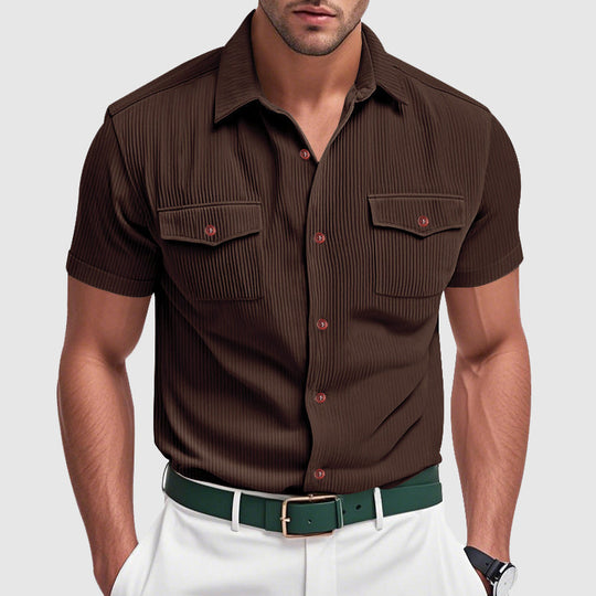 Stijlvol corduroy herenoverhemd