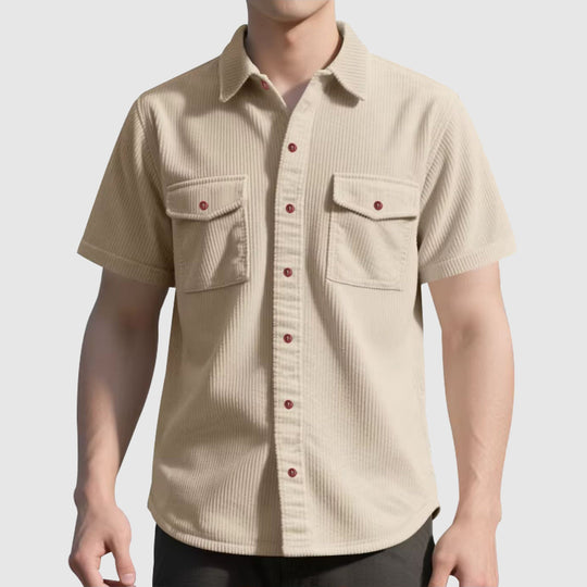 Stijlvol corduroy herenoverhemd