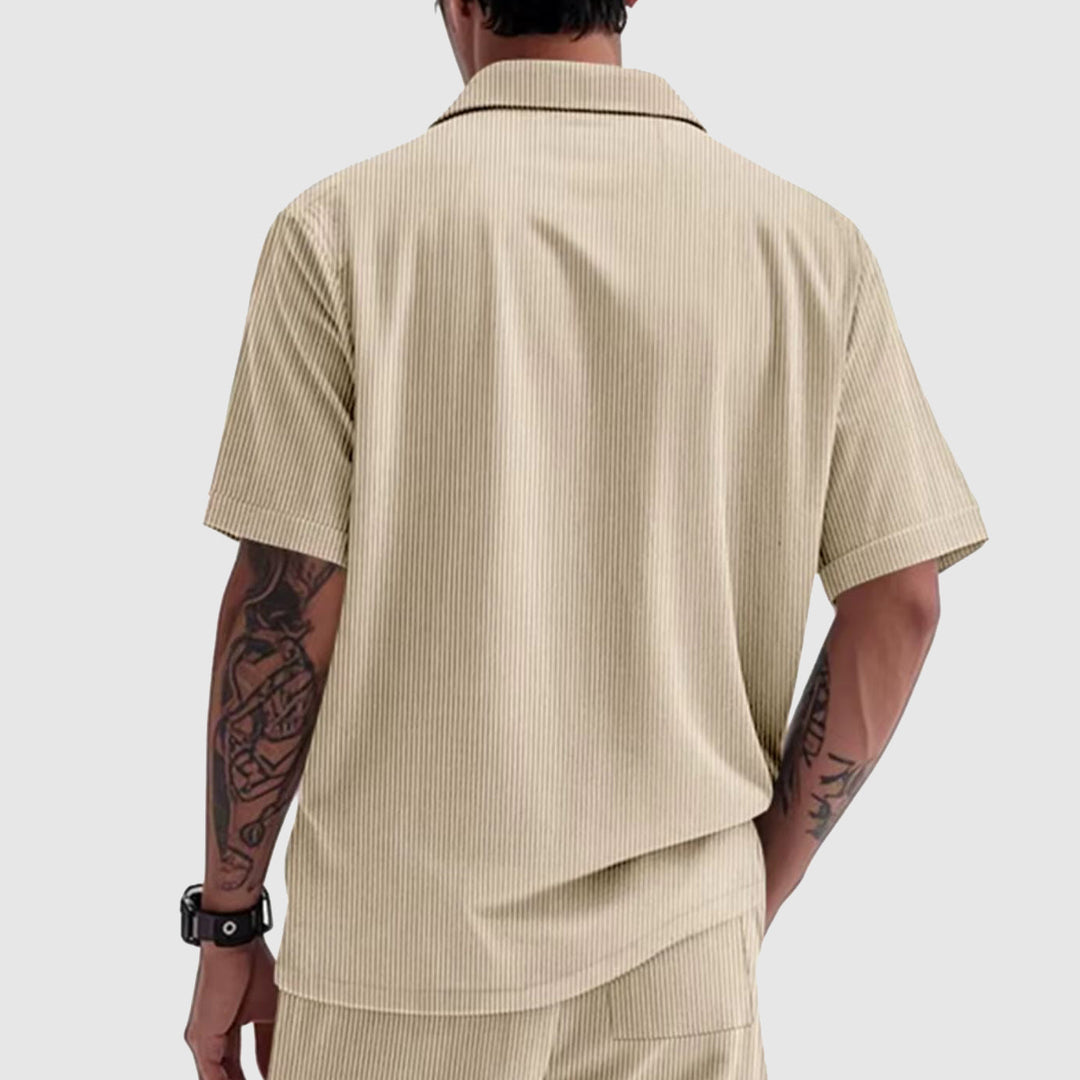 Stijlvol corduroy herenoverhemd