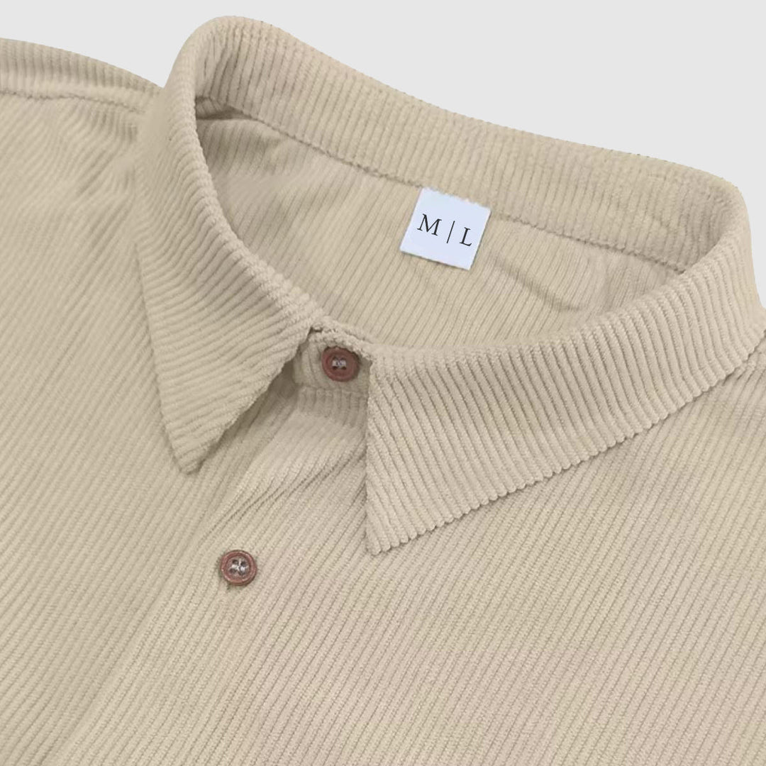 Stijlvol corduroy herenoverhemd
