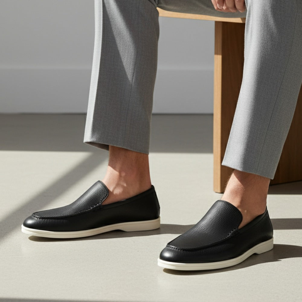 Executive Prestige Leather Slip-Ons