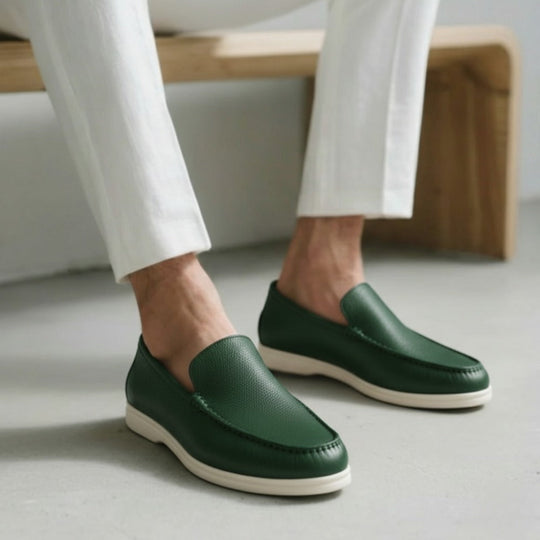 Executive Prestige Leather Slip-Ons
