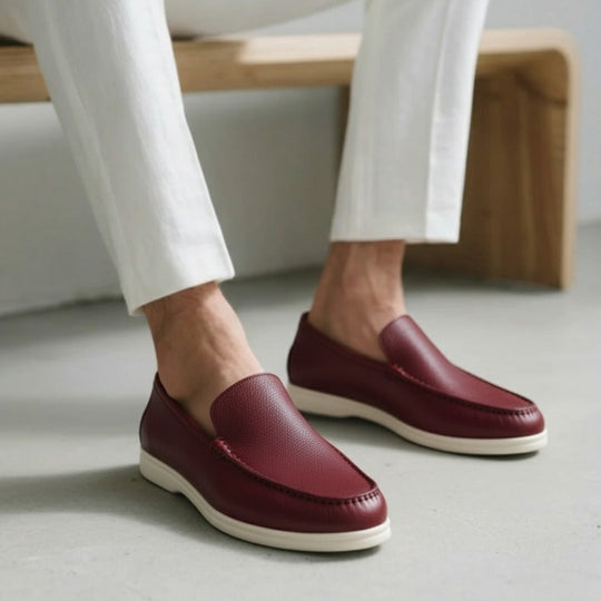 Executive Prestige Leather Slip-Ons