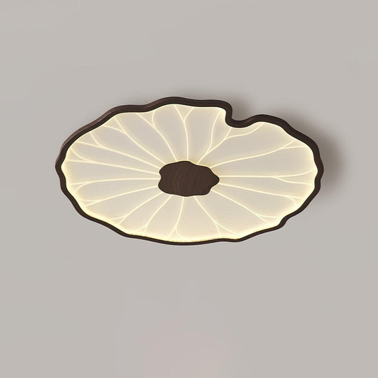Moderne LED Plafondlamp met Houtlook Afwerking