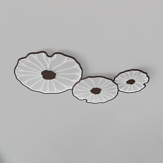 Moderne LED Plafondlamp met Houtlook Afwerking