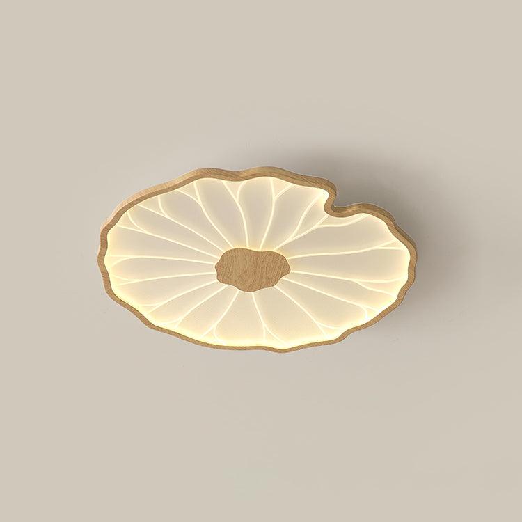 Moderne LED Plafondlamp met Houtlook Afwerking