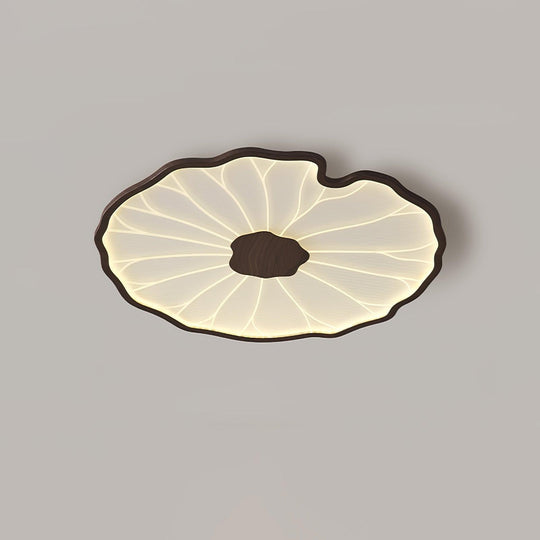 Moderne LED Plafondlamp met Houtlook Afwerking