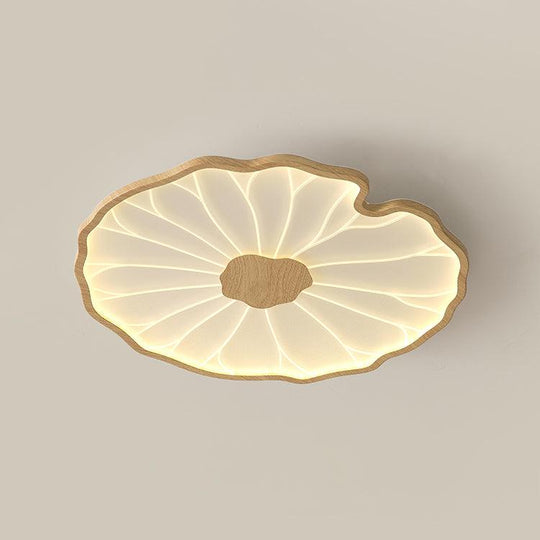 Moderne LED Plafondlamp met Houtlook Afwerking
