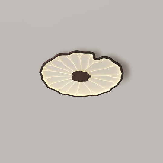 Moderne LED Plafondlamp met Houtlook Afwerking