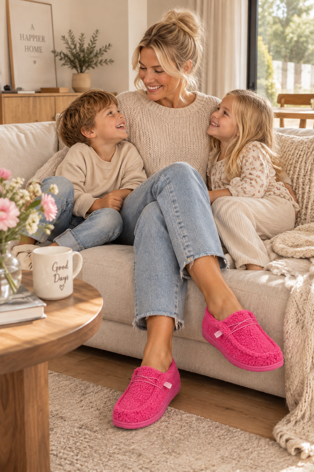 Luna™ | Warme Teddy Slippers