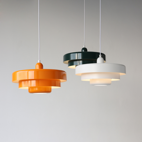 Ronde Stijlvolle IJzeren Hanglamp – Elegant Industrieel Ontwerp voor Huis & Keuken