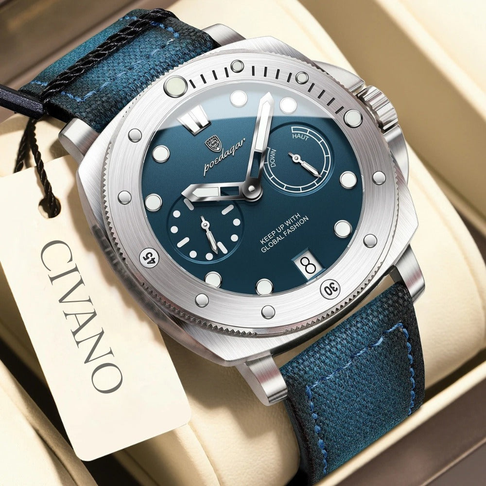 Heren Luxe Militaire Horloge - Erfgoed Collectie