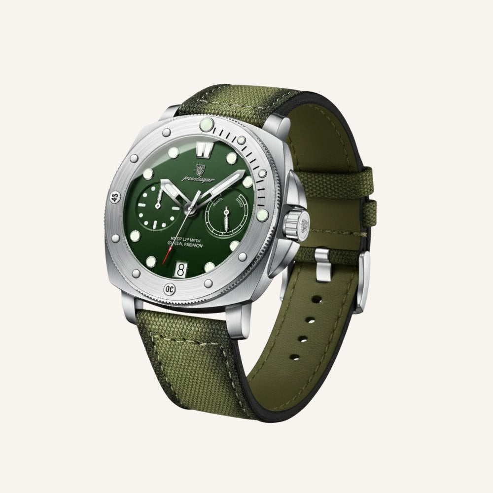 Heren Luxe Militaire Horloge - Erfgoed Collectie