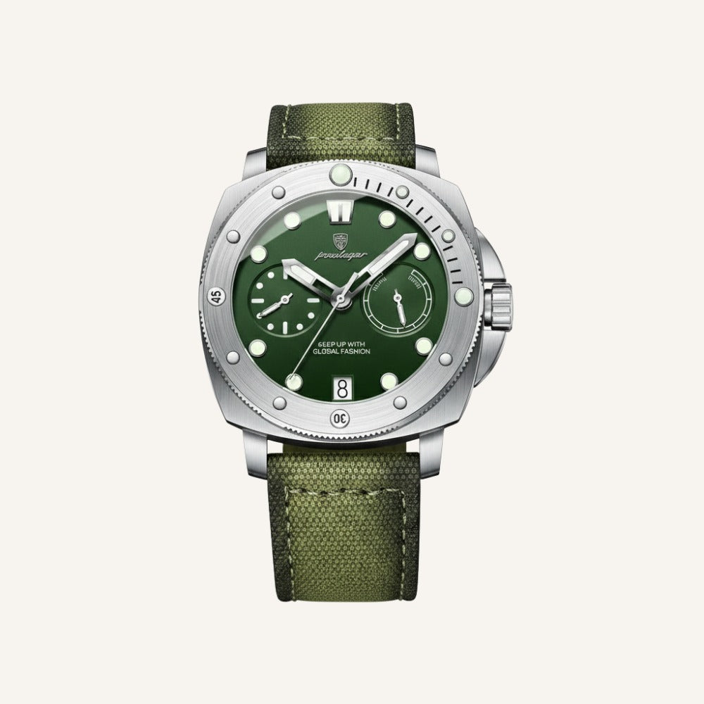 Heren Luxe Militaire Horloge - Erfgoed Collectie