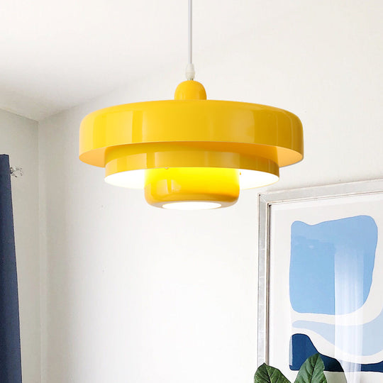 Ronde Stijlvolle IJzeren Hanglamp – Elegant Industrieel Ontwerp voor Huis & Keuken
