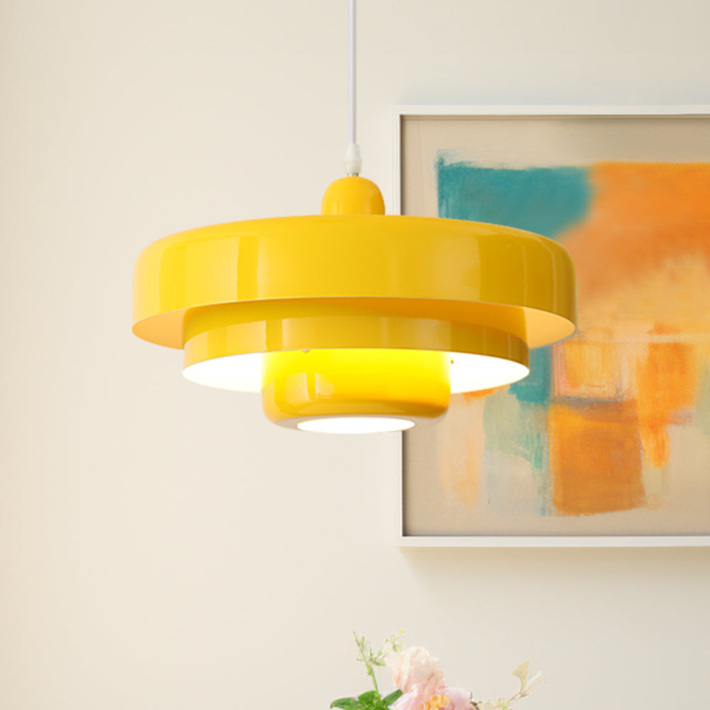 Ronde Stijlvolle IJzeren Hanglamp – Elegant Industrieel Ontwerp voor Huis & Keuken