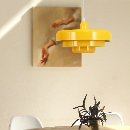 Ronde Stijlvolle IJzeren Hanglamp – Elegant Industrieel Ontwerp voor Huis & Keuken