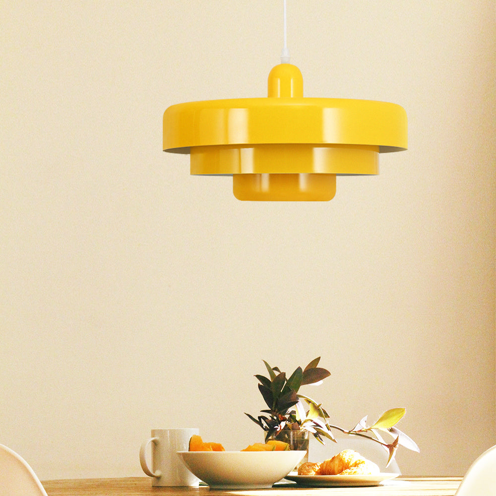 Ronde Stijlvolle IJzeren Hanglamp – Elegant Industrieel Ontwerp voor Huis & Keuken