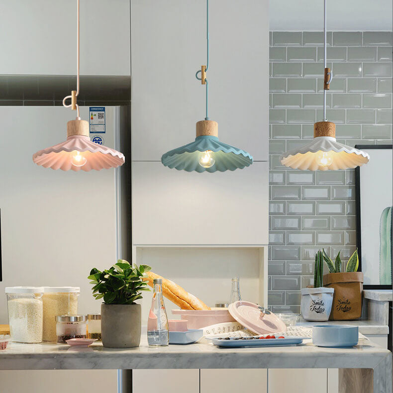 Kleurrijke Cementen Hanglamp – Moderne Stijl met Verstelbaar Snoer