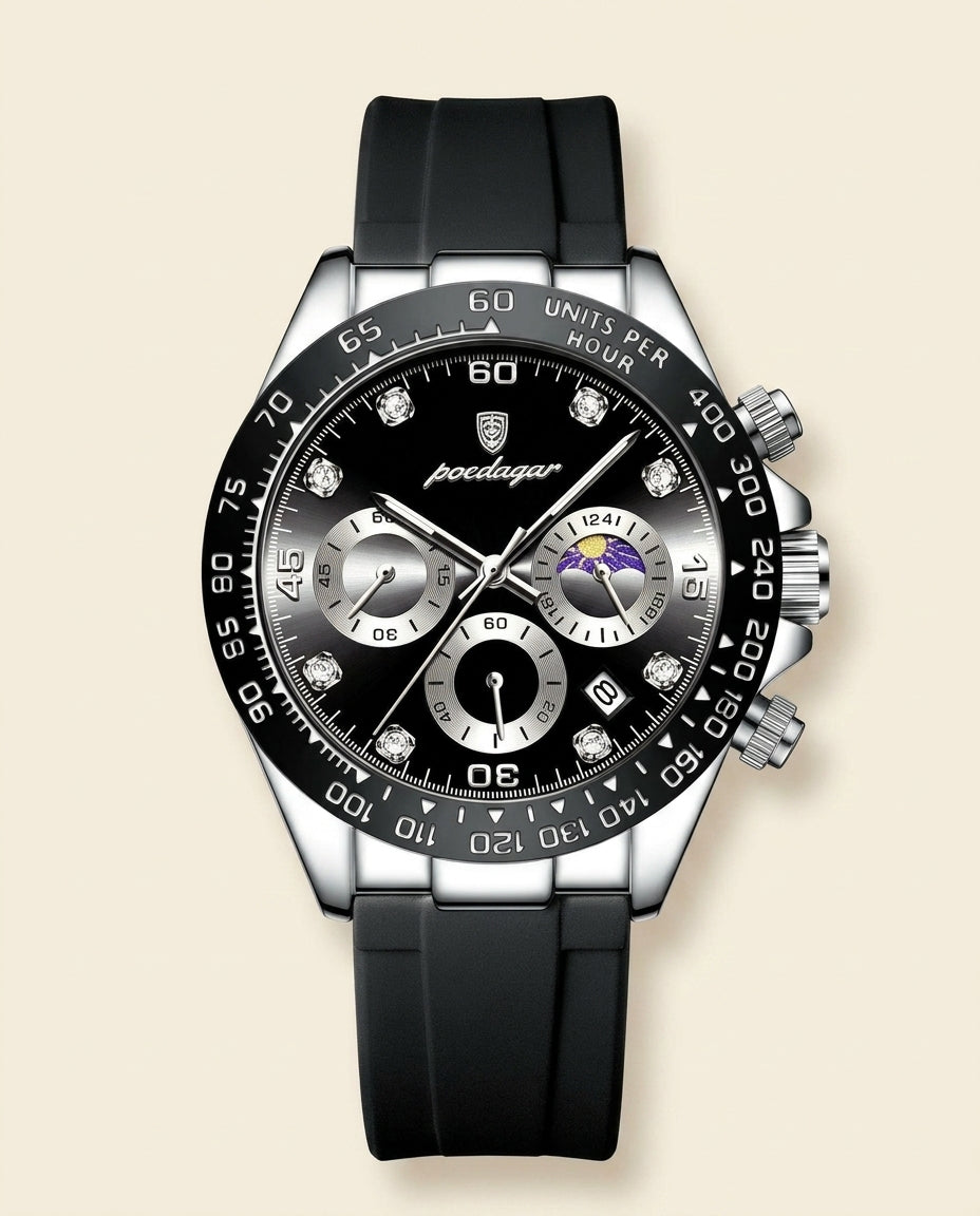PD Signature Rubber Strap Chronograph