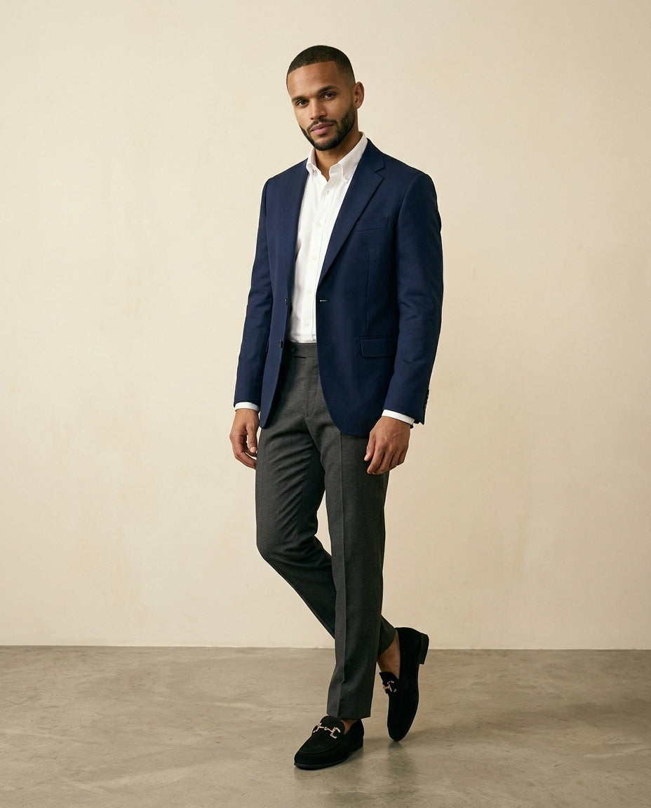 Black Suede Horsebit Loafer