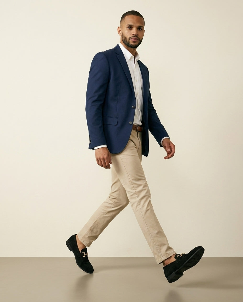 Black Suede Horsebit Loafer