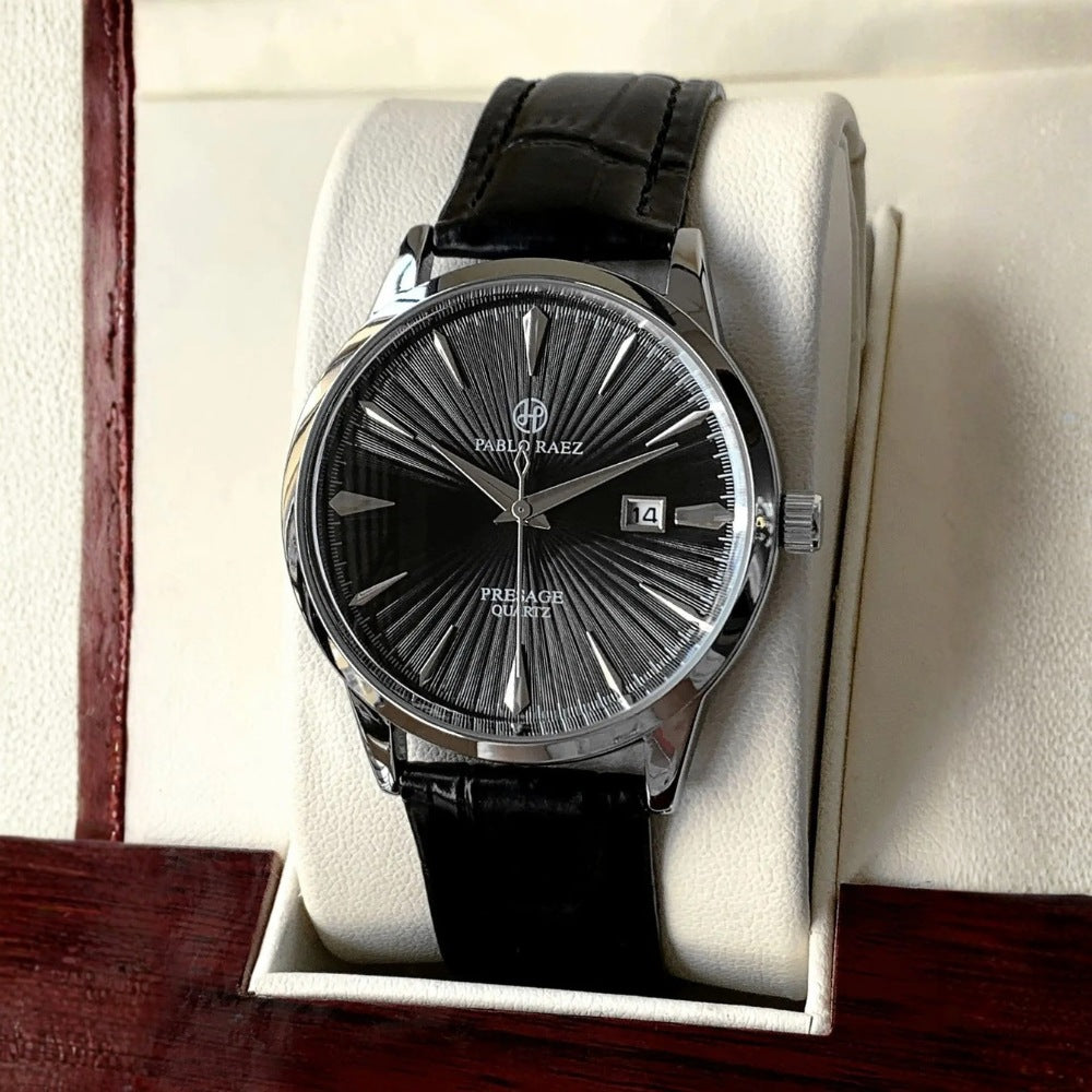 Pablo Raez Authentiek Leren Horloge