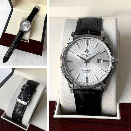 Pablo Raez Authentiek Leren Horloge