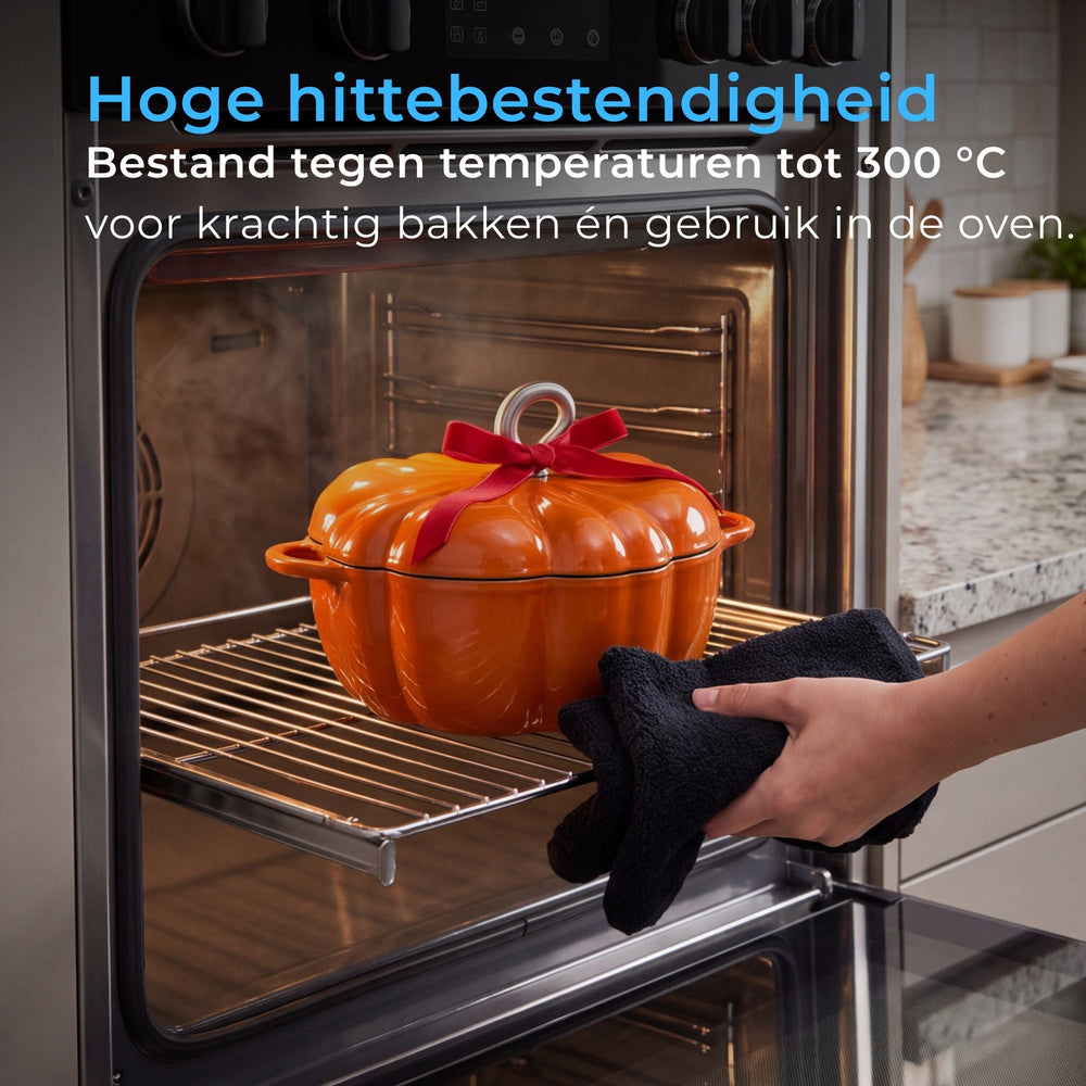 Pompoenvormige Gietijzeren Braadpan