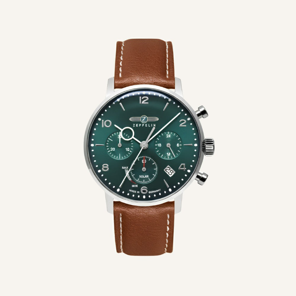 Zeppelin 100 Jaar Groene Chronograaf Watch