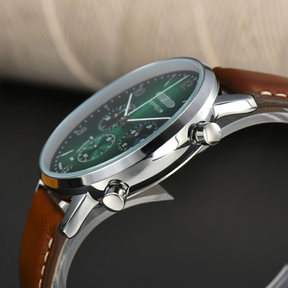 Zeppelin 100 Jaar Groene Chronograaf Watch