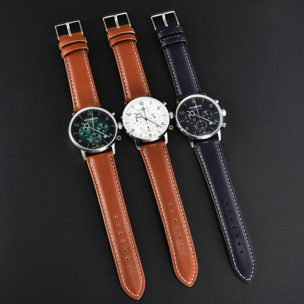 Zeppelin 100 Jaar Groene Chronograaf Watch