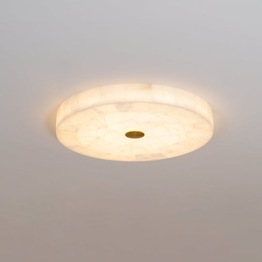 LED Plafondlamp van Albast – Rond & Slank