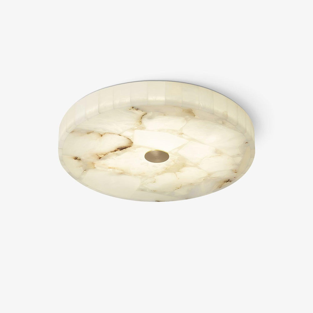 LED Plafondlamp van Albast – Rond & Slank