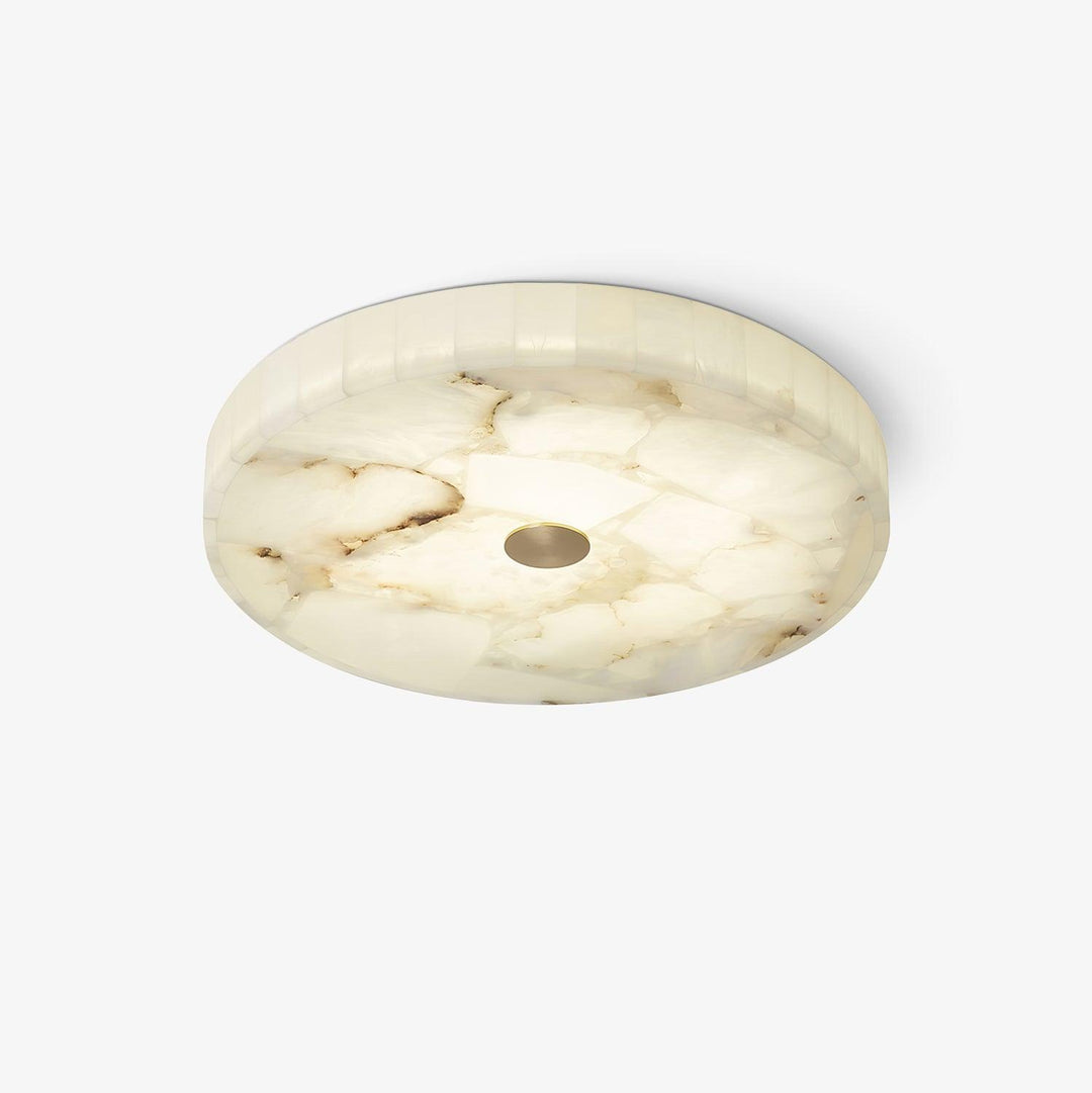 LED Plafondlamp van Albast – Rond & Slank