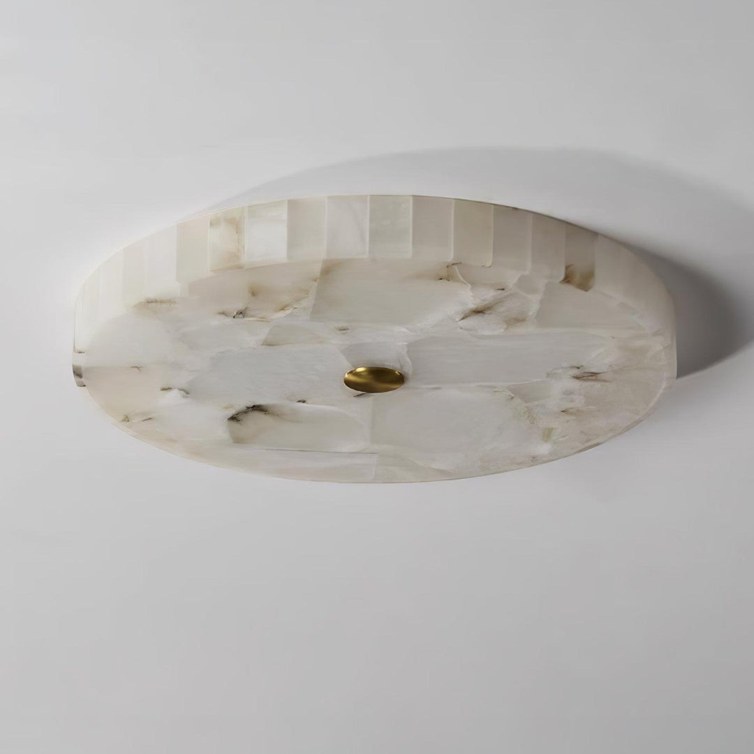 LED Plafondlamp van Albast – Rond & Slank