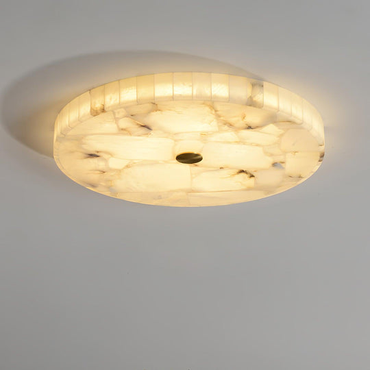 LED Plafondlamp van Albast – Rond & Slank